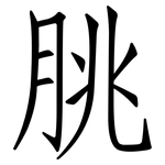 脁: 仿宋体