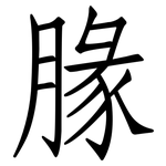 腞: 仿宋体