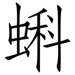 蝌: 仿宋体