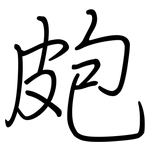 皰: 钢笔楷书