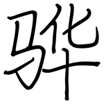 骅: 钢笔楷书