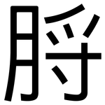 脟: 黑体