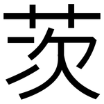 茨: 黑体 茨: 黑体