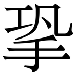 㧬: 宋体（明体）
