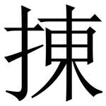㨂: 宋体（明体）
