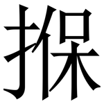 㨐: 宋体（明体）