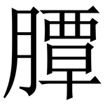 䐺: 宋体（明体）
