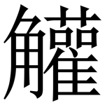 䚭: 宋体（明体）
