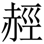 䞓: 宋体（明体）
