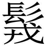 䯷: 宋体（明体）