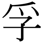 孚: 宋体（明体）