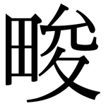 畯: 宋体（明体）