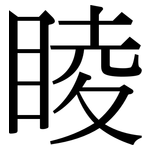 睖: 宋体（明体）