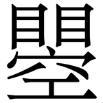 瞾: 宋体（明体）