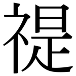 禔: 宋体（明体）