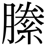 縢: 宋体（明体）