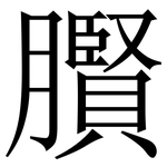 臔: 宋体（明体）