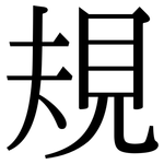 規: 宋体（明体）