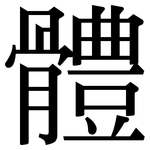 體: 宋体（明体）