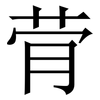 䒿: 宋体（明体）