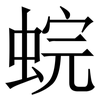 䖾: 宋体（明体）