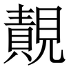 䚍: 宋体（明体）