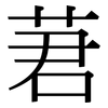莙: 宋体（明体）