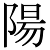 陽: 宋体（明体）