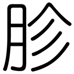 胗: 圆体