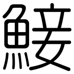 鯜: 圆体