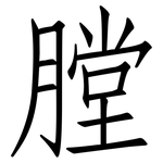 膛: Fangsongti 膛: Fangsongti