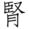 腎: Fangsongti 腎: Fangsongti