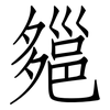 郺: Fangsongti 郺: Fangsongti