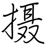 摄: Regelschrift (mit dem Füllfederhalter)