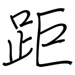 距: Regelschrift (mit dem Füllfederhalter) 距: Regelschrift (mit dem Füllfederhalter)
