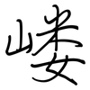 嵝: Regelschrift (mit dem Füllfederhalter)
