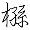 槂: Regelschrift (mit dem Füllfederhalter)