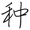 种: regular script (using a pen) 种: regular script (using a pen)