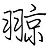 翞: Regelschrift (mit dem Füllfederhalter) 翞: Regelschrift (mit dem Füllfederhalter)