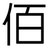 佰: Grotesk