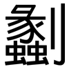 劙: Grotesk