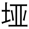 垭: Grotesk