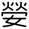 嫈: Grotesk