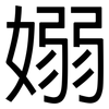 嫋: Grotesk