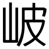 岥: Grotesk