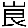 峎: Grotesk