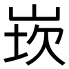 崁: Grotesk