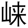 崃: Grotesk