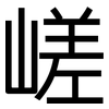 嵯: Grotesk