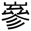 嵾: Grotesk
